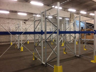 Development of warehouse shelving system UAB "OSAMA" - Riga 3